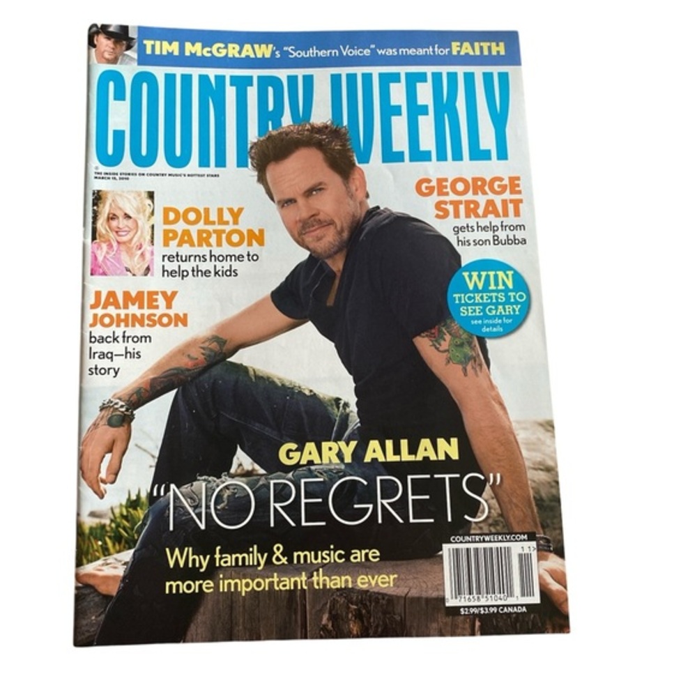 Country Weekly Magazine with Gary Allan Cover
